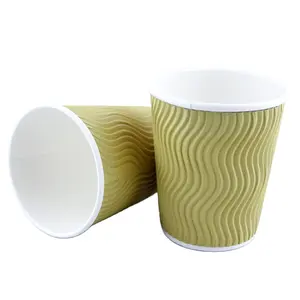 Hopewell 공장 가격 사용자 정의 인쇄 로고 커피 컵 16 온스 단일 벽 종이 컵 일회용 종이 컵 종이 뚜껑