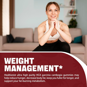 Biokom Private Label Garcinia Cambogia Gomitas con L-Carnitina, Cetona de Frambuesa, Cromo, Grano de Café Verde PARA EL Metabolismo - Product Image 6