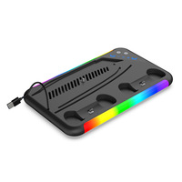 Station de charge RGB de haute qualité, support de refroidissement pour console /Slim, contrôleur avec support pour casque, matériau ABS