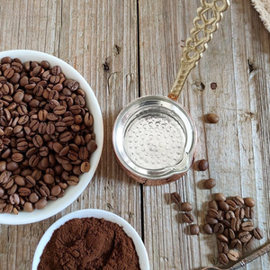 2025 nuova caffettiera fatta a mano caffettiera turca macchina anatolica martellata tazza da caffè Kervan - Product Image 3