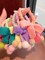 Nouveau design 2025, nœud en tissu personnalisé pour enfants, mode, corde à cheveux, doux, mignon, bandeau crème pour filles