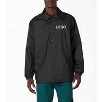 Veste de coach pour homme, coupe ample, imperméable, écologique, en nylon 100 % léger, de haute qualité, personnalisée par OEM