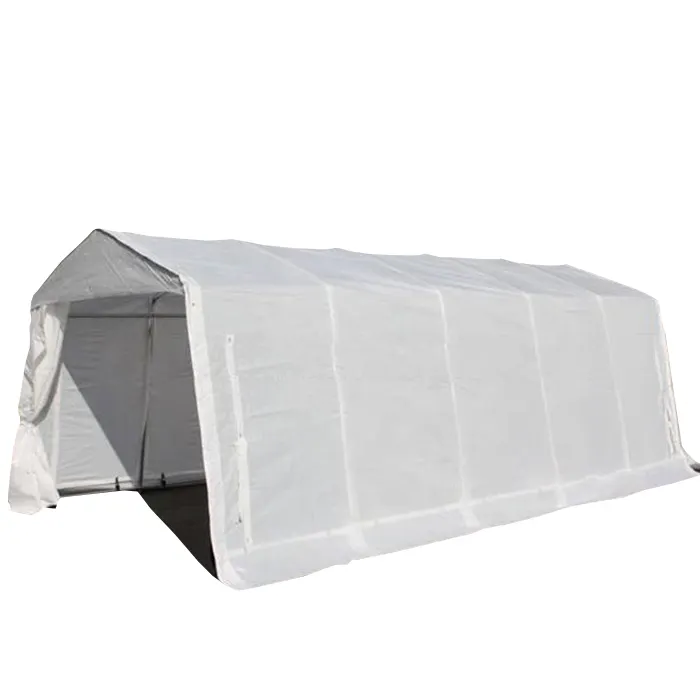 10 'x 16' UV-resistente pico techo de tela de lona de almacenamiento portátil refugio COCHE Tienda