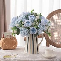 Buket Bunga Peony Buatan, Peony Sutra, Bunga Palsu, Rangkaian Bunga, Dekorasi Meja Pernikahan, Dekorasi Pesta Rumah