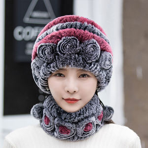 Women's Winter <b>Hat</b> <b>Scarf</b> Set DSX Brand Solid Pattern 58-60CM Head Circumference Stylish Warm Casual Outdoor Use - Product Image 5