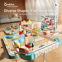 Set de Tren Magnético Eléctrico 3D que Desafía la Gravedad, Bloques de Construcción Magnéticos, Kit de Pista de Carreras, Se Acepta Personalización