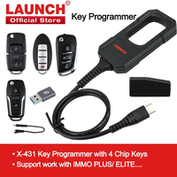 Programador de Llaves LAUNCH X431, Juego de 4 Llaves, Herramientas de Programación IMMO, Compatible con X431 PAD V/ IMMO ELITE/IMMO PLUS /PROG 3, Disponible Ahora