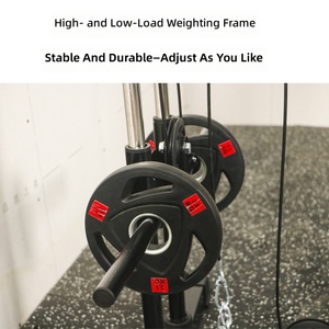 Máquina de Gimnasio Multifunción de Acero Inoxidable Montada en Pared con Cable Cruzado, para Entrenamiento en Casa, con Polea Ajustable para Lat Pulldown, Remo Bajo y <span class=keywords><strong>Chest</strong></span> Fly - Product Image 2