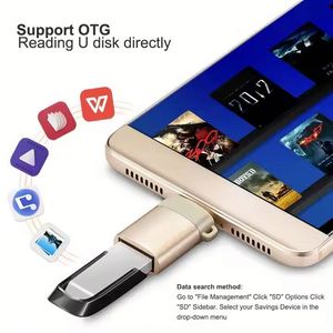 อะแดปเตอร์ OTG อเนกประสงค์ สายแปลง USB ประเภท Type-C เป็น USB OTG สำหรับคีย์บอร์ด โทรศัพท์มือถือ ดาวน์โหลดเพลง - Product Image 5