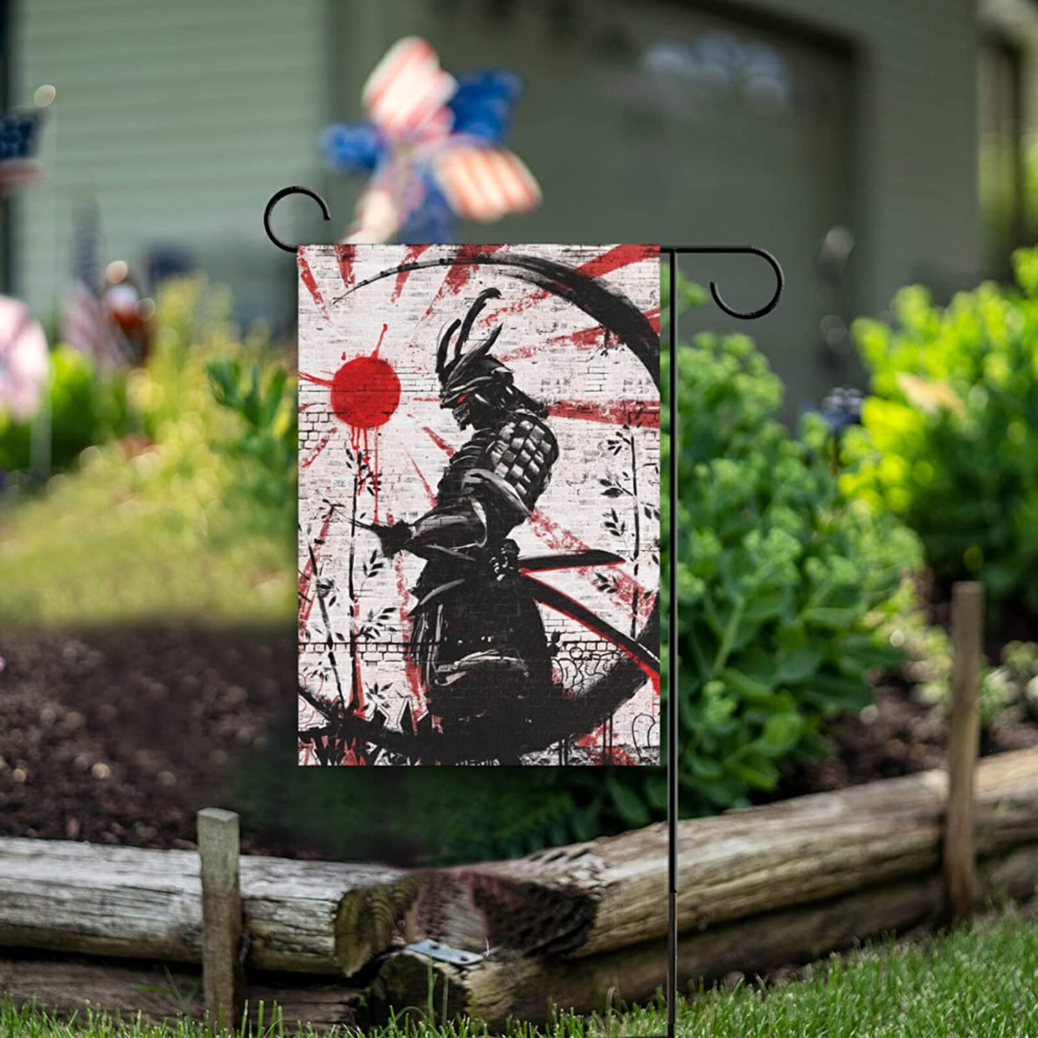 Bandiera Da Giardino Decorativa Con Libellula E Fiori, 30 X 45 Cm, Doppia Faccia, Stampa Vivida Per Esterno, Senza Asta