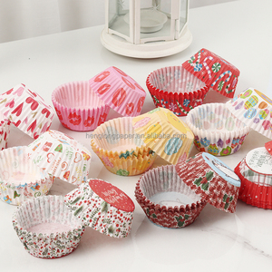 <span class=keywords><strong>Papier</strong></span> d'impression cmjn jetable coloré résistant à la graisse, moules à <span class=keywords><strong>muffins</strong></span> pour la cuisson des petits gâteaux en étain, tapis de panier personnalisé antiadhésif pour four - Product Image 4