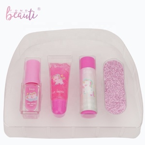 Ensemble de <span class=keywords><strong>maquillage</strong></span> pour filles personnalisé, lavable, non toxique, avec sac, baume à lèvres, brillant à lèvres, ensemble de <span class=keywords><strong>maquillage</strong></span> pour enfants - Product Image 4