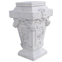Piédestal en pierre de capitons romains sculptés en granit naturel Offre Spéciale pour Table