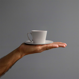 Biểu Tượng Tùy Chỉnh Espresso <span class=keywords><strong>Cup</strong></span> Và Chiếc Đĩa Thiết Lập, Tốt Xương Trung Quốc Demitasse <span class=keywords><strong>Cup</strong></span>, 80Ml Nhỏ Màu Trắng Cà Phê Tea <span class=keywords><strong>Cup</strong></span> - Product Image 3