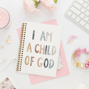 Cuaderno espiral A5 Soy un hijo de Dios Diario de oración cristiana Nota bíblica Tomar diario - Product Image 3