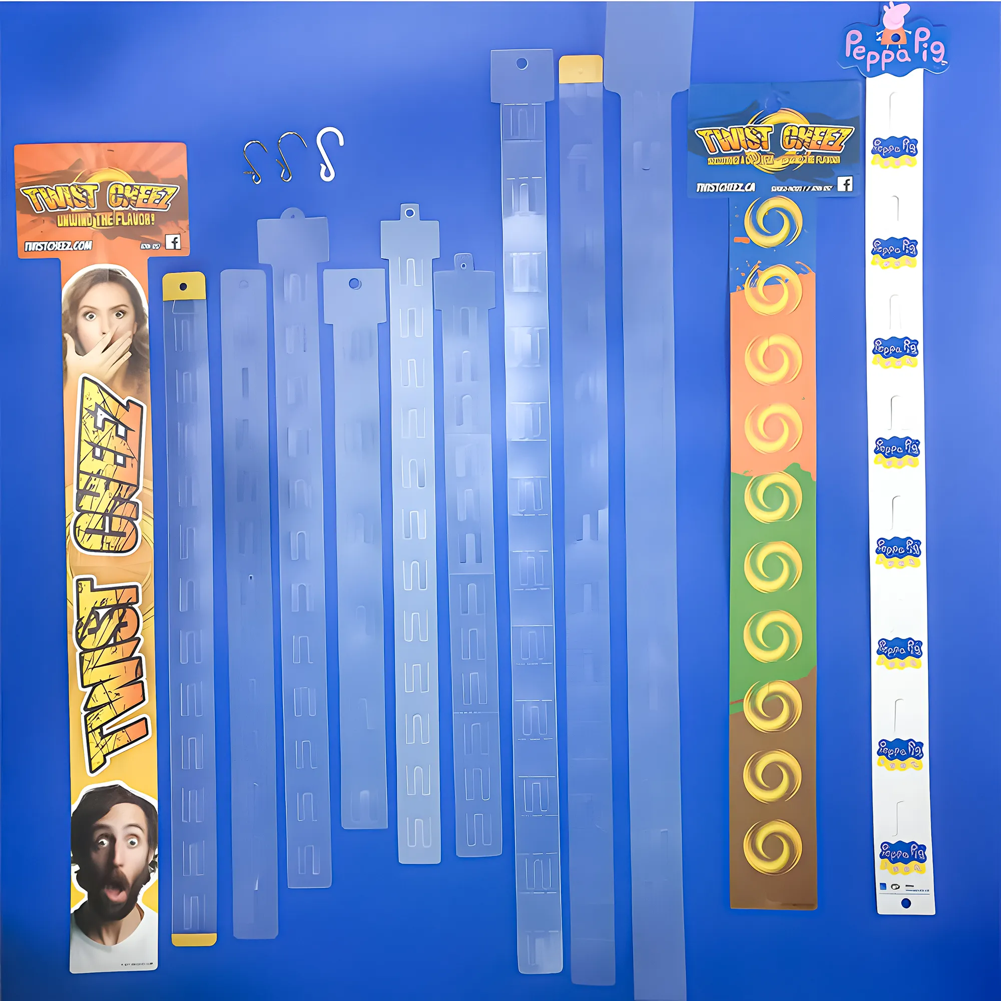 Plastic Hang Strips, Impulsstrips, Witte Plastic Opknoping Display Clip Strips Voor Supermarkt