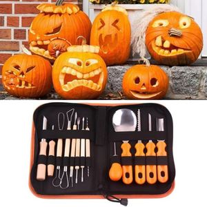 13Pcs/Set Professional Cutting Supplies Halloween Pumpkin Carving <b>Tools</b> Kit With Carrying <b>Case</b> - Product Image 5