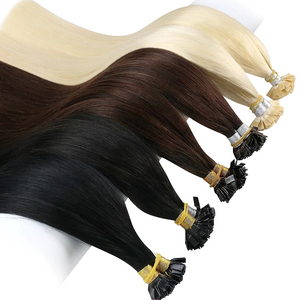 100 pcs/pack FLAT-TIP Kératine Bond Extensions de Cheveux 7 Étoiles Pleine Cuticule Russe Indien Vietnamien Remy Extension de Cheveux - Product Image 4
