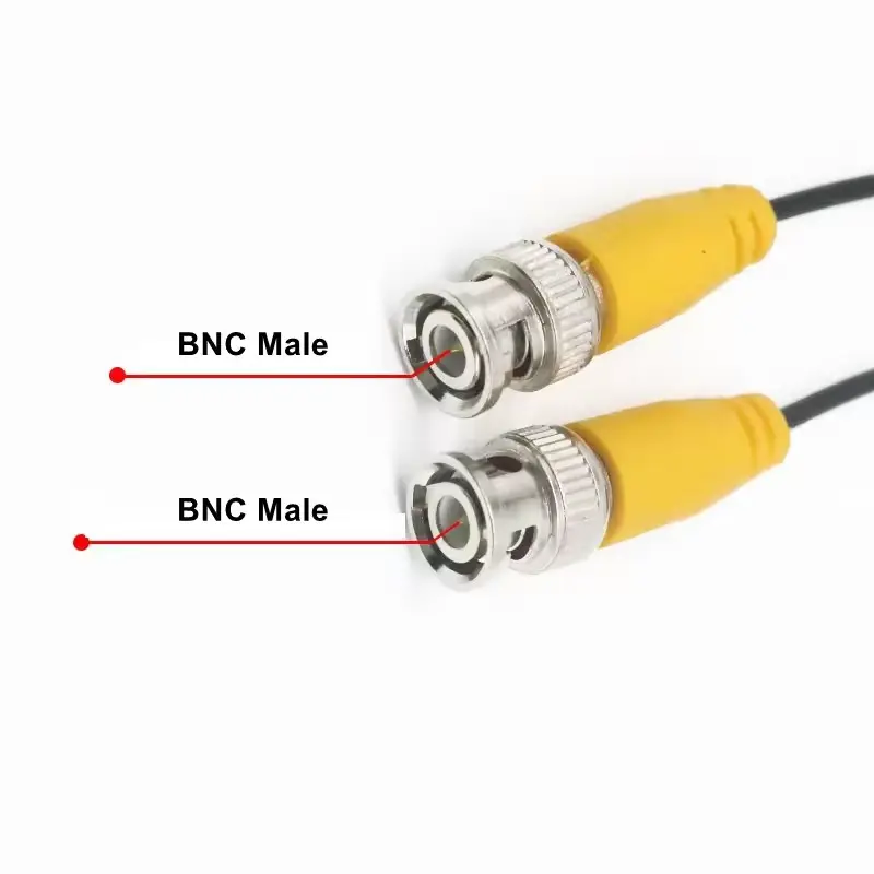 Araç izleme kamera/CCTV gözetim/ses Video ekipman sistemleri için DC güç ile BNC kablosu 5/10/15/20/30m