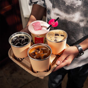 Vaso de Papel para Café Gahwa con Logotipo Personalizado, Estilo Árabe, Ecológico, Desechable, de 8oz/12oz, Doble Pared, para Bebidas Calientes y Frías, con Revestimiento de Papel de Aluminio - Product Image 1