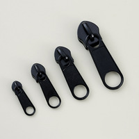 Tirettes de fermeture éclair métalliques non verrouillables n° 3, 5, 8, 10, curseur long pour bagages, sacs d'école, housses de couette ; Couleurs argent et noir