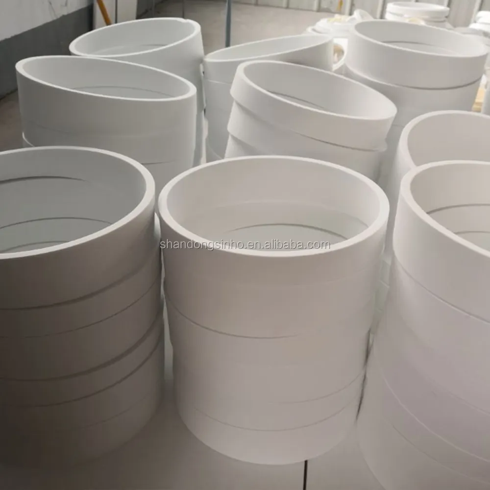 Wear resistant casting alumina ceramic tube