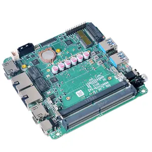 AMD R6000/7000 Mini PC Motherboard 2 Lan 2*DDR5 64GB Ram 10*10cm X86 Linux Desktop Gaming NUC PC Host Mainboard Factory Price