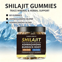 Gummies de Shilajit de l'Himalaya à Marque Blanche OEM, Acide Fulvique 85+ Oligo-éléments, Soutien Énergétique et Immunitaire, Complément Alimentaire, 60 Gummies