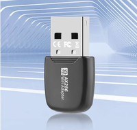 Adaptor USB WiFi 6 Adaptor Kartu WiFi USB Mini 2.4GHz Penerima Jaringan Nirkabel untuk PC/Laptop Windows7/10/11