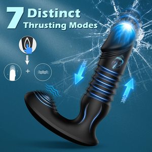 Nam hậu môn Vibrator thrusting Telescopic tuyến tiền liệt massage thiết bị đồ chơi tình dục cho nam giới gay hậu môn cắm App không dây từ xa mông cắm - Product Image 5