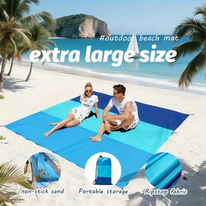 Tapis de plage uni populaire, super léger, imperméable, anti-sable, pour pique-nique, 4 saisons, portable, voyage, camping, randonnée - Product Image 3