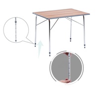 Table de camping pliable, grande table carrée, légère et de qualité supérieure