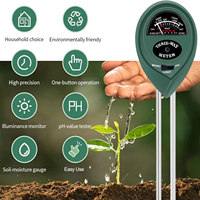 Capteur d'humidité Ec Ph Npk de température d'humidité du sol 3 en 1 testeur de sol rapide compteur idéal pour le jardin pelouse ferme intérieur et extérieur