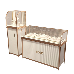 Vetrina di Lusso di Alta Gamma con Illuminazione LED, Vetro Trasparente, Oro, Argento, Acciaio Inossidabile per Gioielli, Orologi e Giada - Product Image 6