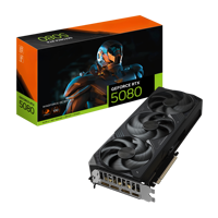Carte graphique de bureau GeForce RTX 5080 Windforce OC SFF 16G GDDR6 Triple Fan pour le jeu et l'utilisation en studio, nouvelle