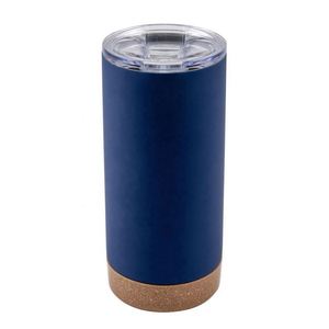 Mug à café droit de 16 oz avec fond et couvercle en caoutchouc, en acier inoxydable, pour articles promotionnels - Product Image 2
