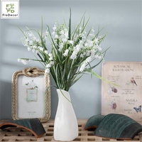Petit bouquet de fleurs artificielles en plastique, lys de la vallée, cloche, décoration de table pour la maison, décoration de mariage