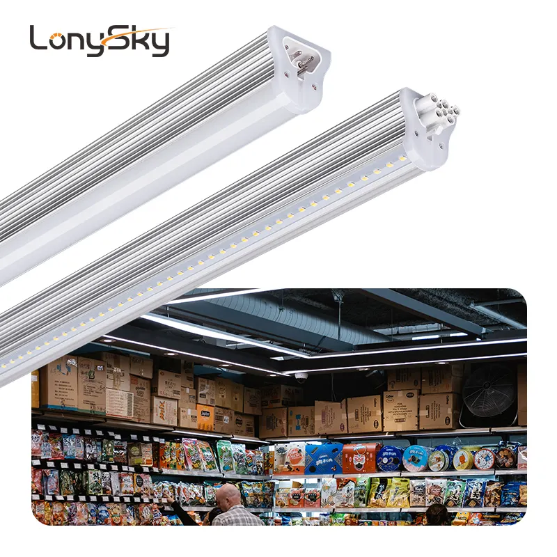 SAA ETL DLC 2ft 4ft 8ft linkable linear 0-10v dimmable terintegrasi T8 led cahaya tabung