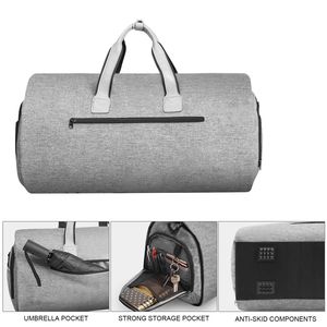 Reistas met opdruk, 3-in-1, waterdicht, opvouwbaar, grote capaciteit, geschikt voor herenpakken, om te bouwen tot kledingtas - Product Image 1