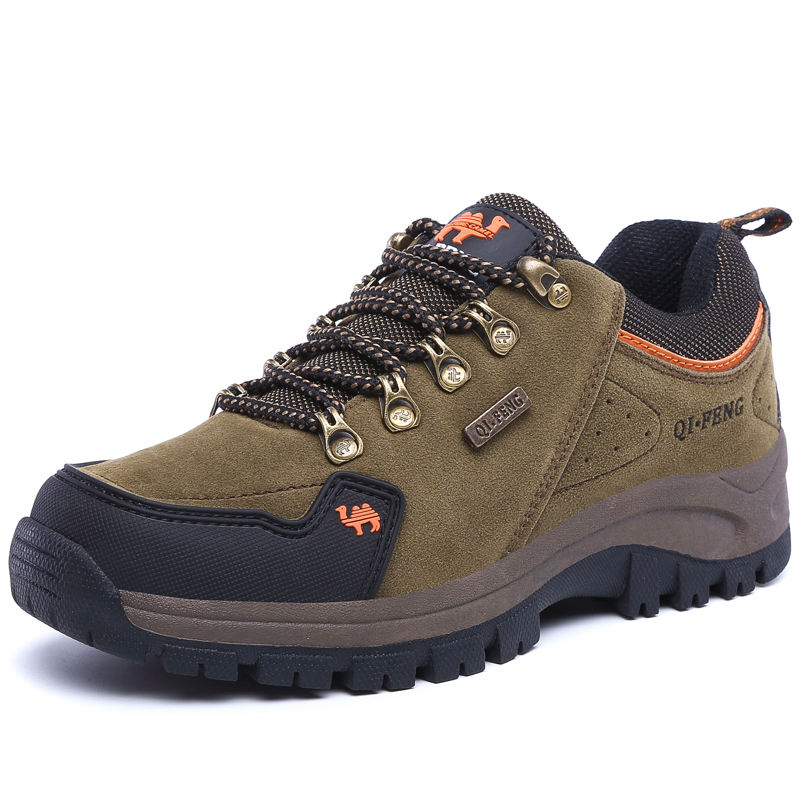 Sepatu Mendaki China Wholesale Cow Suede OEM/ODM Acceptable Shoes Men  Outdoor Hiking Shoes