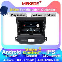 MEKEDE-D Android 9 4Core 1 + 16G Voiture Audio Vidéo Lecteur DVD pour mitsubishi Outlander 2006 2007 2008-2012 Radio Stéréo BT 4G CFC