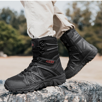 Bottes tactiques montantes DF AS33-12 personnalisées pour hommes, couleur coyote, en daim respirant et maille, chaussures tout-terrain pour toutes les saisons