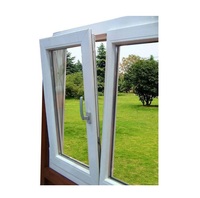 Fenêtre coulissante en PVC de conception française CBMMART, porte à double vitrage en UPVC, fenêtre à battant coulissante