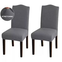 Housse de chaise de salle à manger de haute qualité et de haute qualité, en tricot élastique, housse de protection de meubles, housse de chaise de salle à manger/hôtel