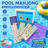 Nouvel ensemble de mahjong américain léger en EVA haute densité et résistant, pour 4 joueurs, personnalisé et poli à la main