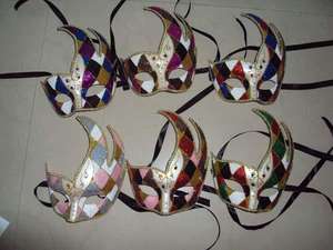 Masque vénitien pour femme, demi-visage, masque de <span class=keywords><strong>loup</strong></span> pour le Mardi Gras - Product Image 3