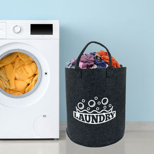 <span class=keywords><strong>Panier</strong></span> à linge pliable extra large en tissu |   <span class=keywords><strong>Panier</strong></span> de rangement en feutre respirant - Product Image 3