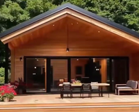 Maison en acier modulaire extensible avec panneaux sandwich en bois pour villa, bureau, parc, chambre et salon