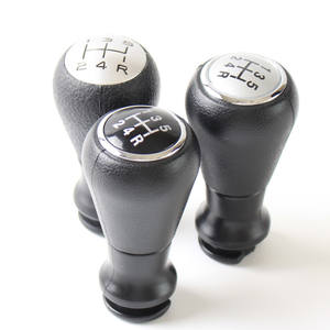 Pomo de palanca de cambios de coche, cuero negro con tapa plateada, 5 velocidades, manual, para Peugeot Citroen C2 C3 C4L C5 206 306 307 308 406 - Product Image 4