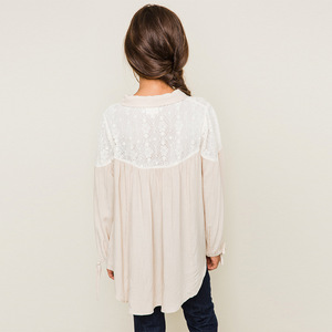 T-shirts vierges élégants à motifs patchwork, nouveau design, marque privée pour filles, achat en gros de Chine - Product Image 2